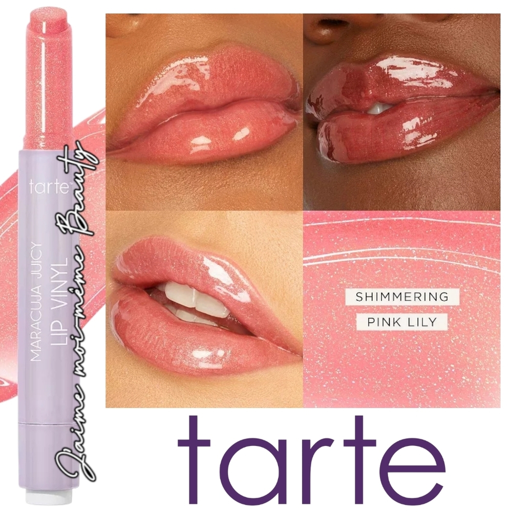 Tarte Maracuja Juicy Lip Vinyl Shimmerglass Shimmer Pink Lily Sparkle Glitter